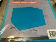 ESSENTIALS - COLLAPSIBLE - STORAGE - CONTAINER 10.5 x 11 x 10.5 blue NEW