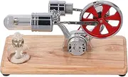 BAOFUYA Stirling Engine Model Kit, Hot Air Stirling Motor Motor Model, Low Noise, Low Pollutant Load for Class Presentation 6.3 x 3.3 x 3.7 Inches