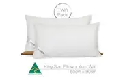 Aus Made Twin Pack King Size Hotel Quality Pillow