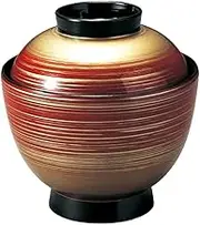 [TA] 3.2 inch Egg Bowl Silver Vermilion Blur | Small Suction Bowl [9.6 x 10 (7.1) cm (265cc)]