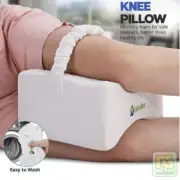 Memory Foam Knee Pillow Side Sleepers Back Leg Hip Pain Pregnancy Relief Support