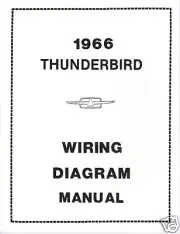 1966 FORD THUNDERBIRD WIRING DIAGRAM MANUAL