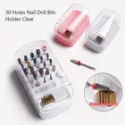 30 Holes Nail Drill Bits Holder for Acrylic Nail Drill Bits Storage Nail Too.yu