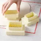 3Pcs/Set Square Biscuit Mold Fondant Pastry Cutter Tool Baking Cookies MoEK