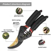 Garden Pruning Shears Plant Trim Horticulture Hand Pruner Shrub Garden Scissor O