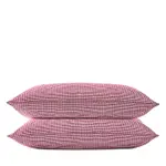 Christy Gingham Ruffle Standard Pillowcase, Pair
