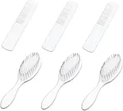 LOLIPPYY 3Sets Newborn Hair Comb and Scalp Massager Lightweight Hair Brush for Cradle Cap Treatment Easy to Use Hair Care Accessories for Newborns