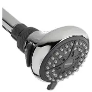 EcoFlow Showerhead, Chrome, Fixed Mount, 3 Settings, 1.5-GPM -VBE-423