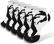 [LPSADGF] Kickboxing Socks Low Cut Ankle Sock Athletic Running Low Cut Socks Thin Soft Ankle Socks Unisex, White, One Size Short, White, One Size Short