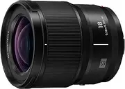 [Panasonic] LUMIX S Series 18mm F1.8 L-Mount Ultra-Wide-Angle Fixed Focal Length Camera Lens with Dust/Splash/Freeze Resistant Design (S-S18GC) Black