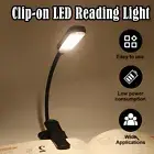 Usb Rechargeable Reading Light 3-level 7 Led DC5V Dimmable Lamp Mini Clamp Warm