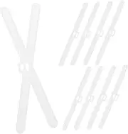 HOLIDYOYO 10pcs Hanging Curtain Piece Curtains Window Vertical Blinds Blind Valance Replacement Clips Curtain Hanging Bracket Window Blinds Accessories Blind Accessory Plastic White