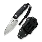 Civivi Knives Propugnator Fixed Blade 23002-1 Black G10 Stonewash D2 Steel Knife