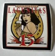LAGUNITAS BREWING BEER STICKER “Lucky 13 Ale” CALIFORNIA PETALUMA RETIRED