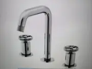 VIGO Cass Two Handle Three-hole Widespread Bathroom Faucet In Chrome