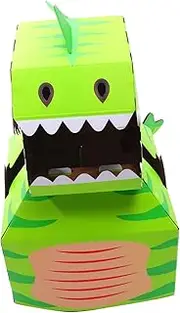 Toddmomy 1 Set Wearable DIY Cardboard Dinosaurs for Fun Craft Box Hand Eye Coordination Creative Learning Safe and Design for Imaginative Play