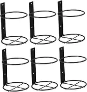 Decorative Iron Wine Rack Stand 6pcs Wine Bottle Display Case for Wall Hanging