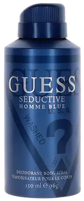 Seductive Homme Blue By Guess For Men Body Deodorant Spray 5oz New