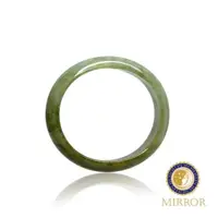 在飛比找森森購物網優惠-【MIRROR 皇宣緣】橄欖綠翡翠玉鐲（16號）(貴妃橢圓鐲