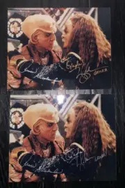 Star Trek SIGNED Armin Shimerman QUARK and GRILKA Mark Kay Adams 8x10 photo