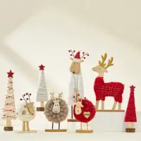 在飛比找momo購物網優惠-【MOONSTROLL 月行寢居】聖誕裝擺飾 羊毛氈飾品(聖