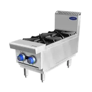 OPEN 2 BURNER COOK TOPS LPG AT80G2B-C-LPG