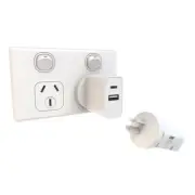 Laser Travel Fiendly Chargecore USB-C 30W Dual PD Wall Charger