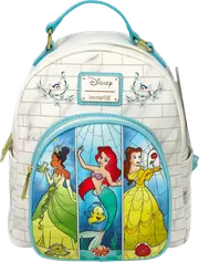 Loungefly Disney Princesses Stained Glass Mini Backpack - New, With Tags