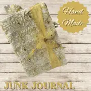 Junk Journal Butterfly Floral Yellow Keepsake Diary Book Interactive NEW Spring