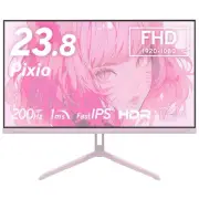 Pixio PX248 Wave Pastel Pink – 23.8" 200Hz Gaming Monitor with Built-in Speakers