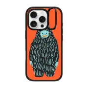 iPhone 16 Pro Impact Ring Stand Case MagSafe Compatible Mirror Yeti by Naomi Wilkinson