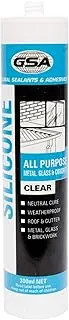 GSA All Purpose Silicone Sealant 300 g, Clear