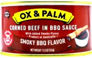 OX & Palm Corned Beef with Juices In BBQ Sauce Smoky BBQ 11.5oz(Pack of 12)~2026