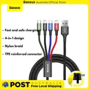 Baseus 4 in 1 Nylon Braided Cable Type-C / Micro USB 3.5A 1.2m
