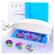 Resin UV Lamp, 48W Fast Curing UV/LED Resin Lamp with 30Pcs Dual2010