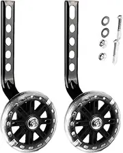 Training Wheels | Flash Riding Heavy Duty Adjustable Stabilizer,Mute Flash Wheels, Rear Wheel Stabilizer, Safe Sturdy Accessories for 14/16/20 Inch Bikes