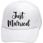 Bride and Groom Gift Just Married Hat Cap Wedding Party Photo Prop Decoration