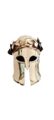 18 Gauge Medieval Brass Greek Knight Helmet Greek Corinthian Armor Helmet Brass