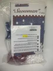 Vtg The Beadery “Snowman” 5186 Beaded Banner Kit NOS 2001