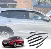X-CAR Premium Weathershields for Haval H6 2021-2025 Car Weather Shields Wind Deflectors Window Sun Visor 6-Piece Set