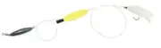 Sea Striker F1BY Flounder Rig, 22" 40lb Mono, #2 Style 42 Hook, 2" Yellow Float
