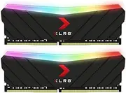 PNY XLR8 Epic-X RGB DDR4 4200Mhz Heat Spreader Gaming Desktop PC Memory, 16GB (2x8GB), Black
