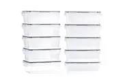 ZUNI 10 PCs Food Storage Containers BPA-Free Leak Proof with Labels & Pen