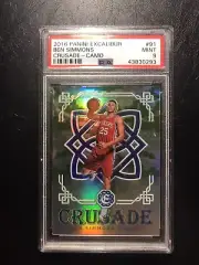 2016 Panini Excalibur Ben Simmons Crusade-Camo No.91 PSA 9 Mint
