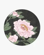 245' Round | Machine Washable Runner Rug | Kid & Pet Friendly | Indoor Rug | Gracie Haru Charcoal Tufted Rug | Ruggable