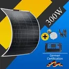 300W Flexible Solar Panel Kit 12V Mono Home Caravan Camping Charging Controller