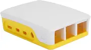 Protective Shell Box,Smooth Meticulous Yellowish White Enclosure Fits for Raspberry Pi 4B Motherboard,with Accurate Hole Position