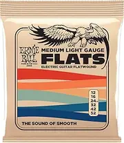 Ernie Ball Medium-Light Flatwound Electric Guitar Strings - 12-52 Gauge