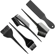 NOLITOY Barber Kit Hair Tool Set 5pcs Black Hair Dyeing Tools Salon Supplies Styling Kit for Professionals
