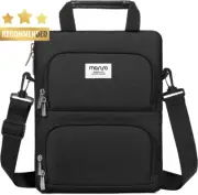 Tablet Shoulder Bag for iPad Pro 12.9" & Surface Pro 12.3" with 2 Pockets Black